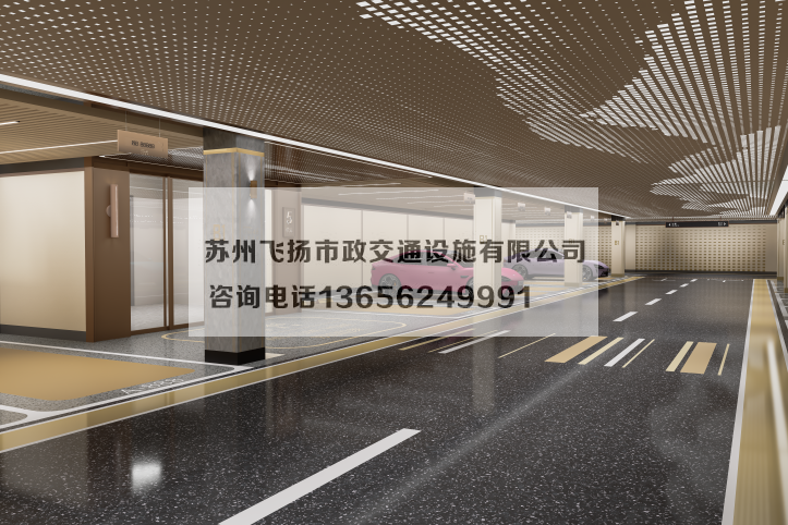 萬科左岸車庫劃線設計效果宣傳圖